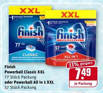 REWE Kaufpark Finish Powerball Classic XXL oder Powerball All in 1 XXL Angebot