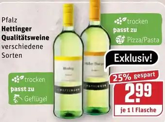 REWE Kaufpark Pfalz Hettinger Qualitätsweine 1L Angebot