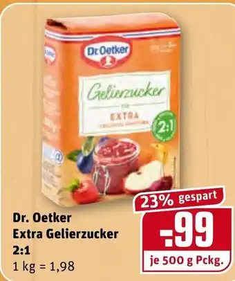 REWE Kaufpark Dr. Oetker Extra Gelierzucker 500g Angebot