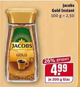 REWE Kaufpark Jacobs Gold Instant 200g Angebot