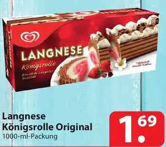 Famila Nord Ost Langnese Königsrolle Original 1000 ml Packung Angebot