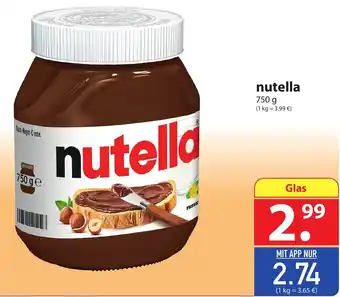 Famila Nord Ost Nutella 750 g Angebot