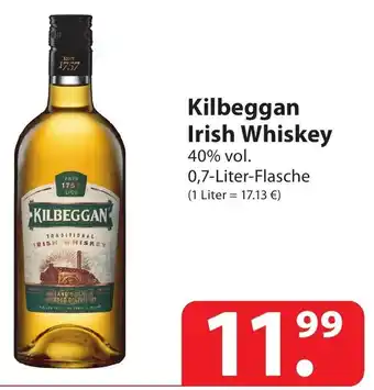 Famila Nord Ost Kilbeggan Irish Whiskey 0,7 Liter Flasche Angebot