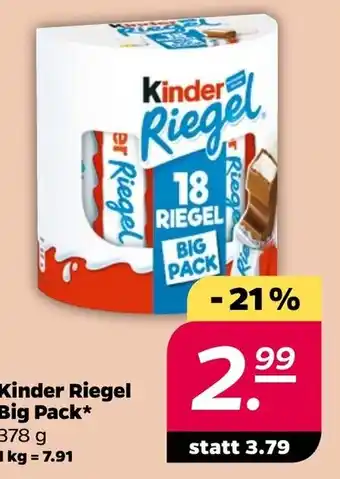 NETTO Kinder Riegel 378g Angebot