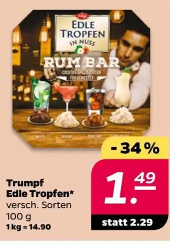 NETTO Trumpf Edle Tropfen in Nuss 100g Angebot