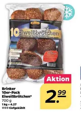 NETTO Brinker 10er-pack Eiweißbrötchen Angebot