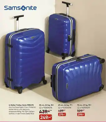 Galeria Samsonite 4-rollen Trolley-serie Firelite Angebot