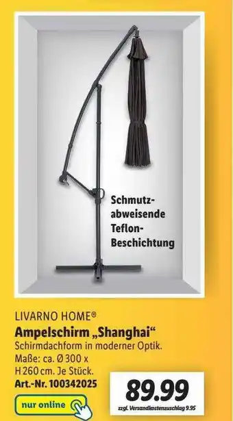 Lidl Livarno Home Ampelschirm „shanghai“ Angebot