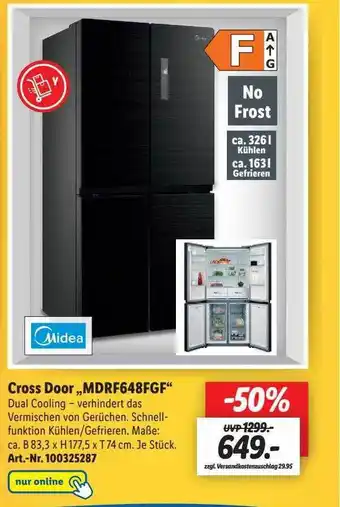 Lidl Cross Door „mdrf648fgf“ Midea Angebot