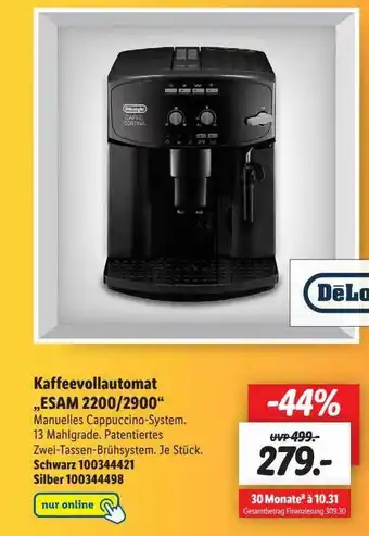 Lidl Kaffeevollautomat „esam 2200-2900“ Angebot