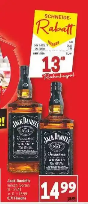 Marktkauf Jack Daniel's Angebot