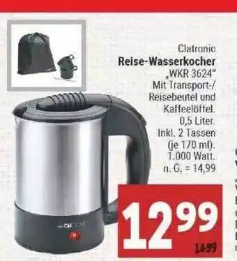 Marktkauf Clatronic Reise-wasserkocher „wkr 3624“ Angebot