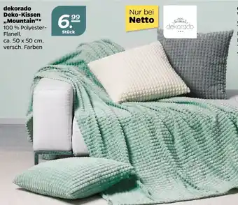 NETTO Dekorado Deko-Kissen Mountain 50*50 Angebot