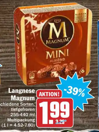 Hit Langnese Magnum 255-440ml Angebot