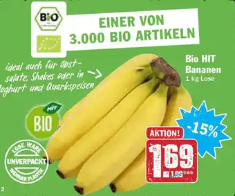 Hit Bio HIT Bananen 1kg Lose Angebot