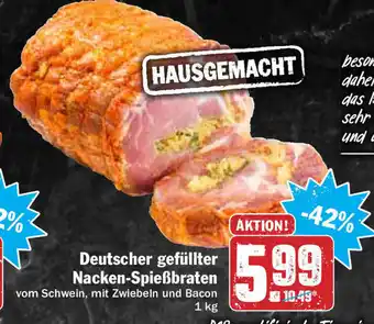 Hit Deutscher gefüllter Nacken Spießbraten 1kg Angebot