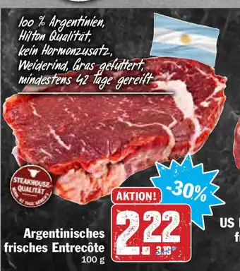 Hit Argentinisches frisches Entrecôte 100g Angebot