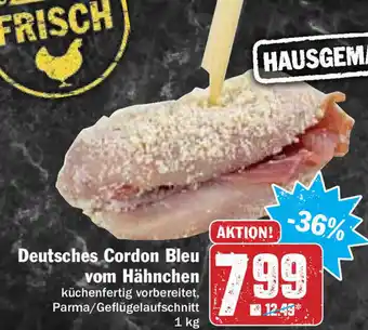 Hit Deutsches Cordon Bleu vom Hähnchen 1kg Angebot