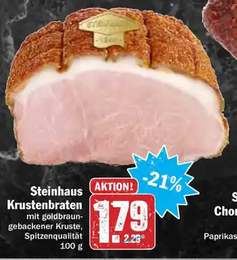 Hit Steinhaus Krustenbraten 100g Angebot