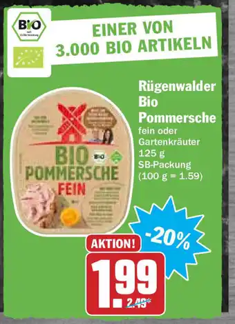 Hit Rügenwalder Bio Pommersche 125g Angebot