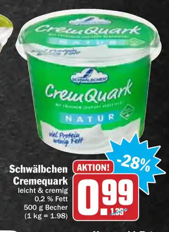 Hit Schwälbchen Cremequark 500g Becher Angebot