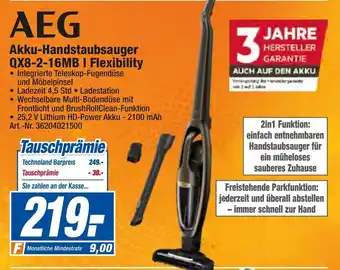 expert Techno Land AEG Akku Handstaubsauger QX8-2-16MB Flexibility Angebot