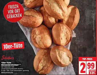 Edeka Schäfer's 10er Tüte Weizenbrötchen Angebot