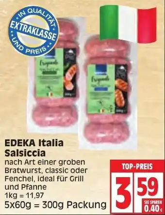 Edeka Edeka Italia Salsiccia 300g Packung Angebot