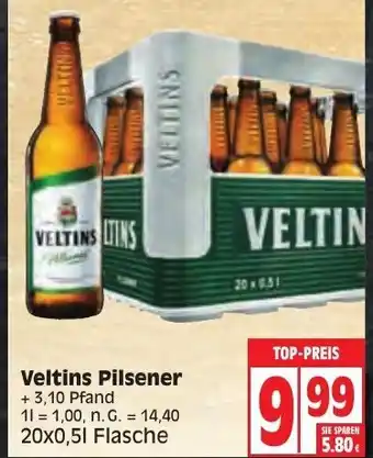 Edeka Veltins Pilsener 20x0,5L Flasche Angebot