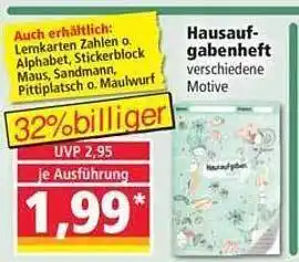 Norma Hausaufgabenheft Angebot