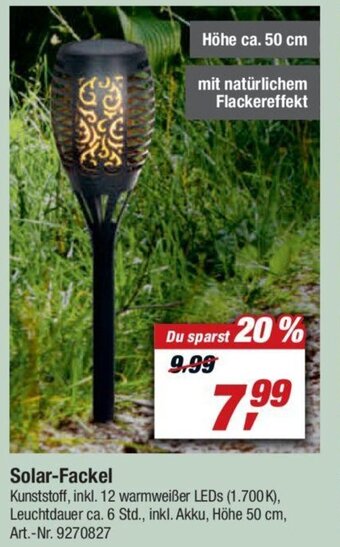 toom Baumarkt Solar Fackel Angebot