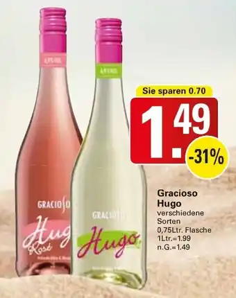 WEZ Gracioso Hugo 0,75Ltr. Flasche Angebot