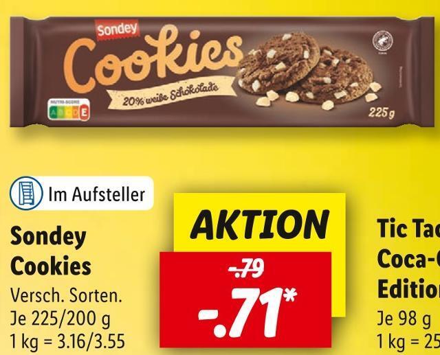 Sondey cookies Angebot bei Lidl