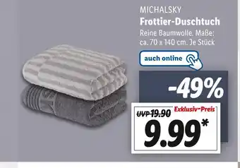 Lidl Michalsky frottier-duschtuch Angebot