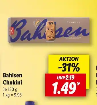 Lidl Bahlsen chokini Angebot