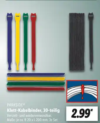 Lidl Parkside klett-kabelbinder Angebot