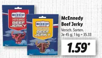 Lidl Mcennedy beef jerky Angebot