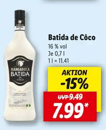 Lidl Batida de côco Angebot