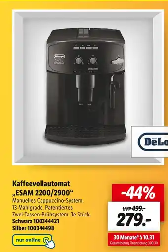 Lidl Delonghi kaffeevollautomat „esam 2200/2900“ Angebot