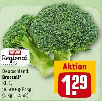 REWE Rewe regional broccoli Angebot