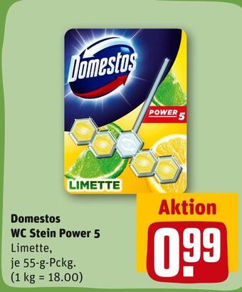 REWE Domestos wc stein power 5 Angebot