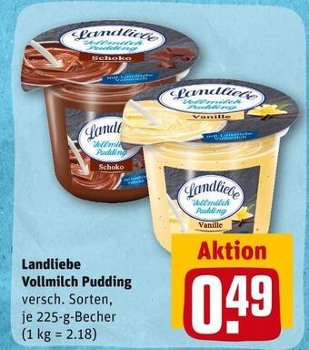 REWE Landliebe vollmilch pudding Angebot