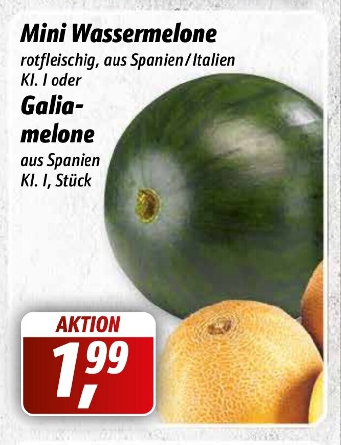 Galiamelone o. Mini Wassermelone Angebot bei Simmel