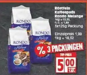 Edeka Röstfein Kaffeepads Rondo Melange Angebot