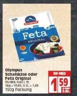 Edeka Olympus Schafskäse Oder Feta Original Angebot