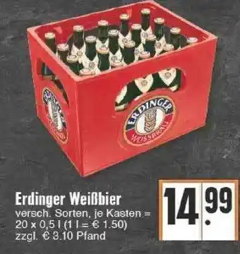 Edeka Erdinger Weißbier Angebot