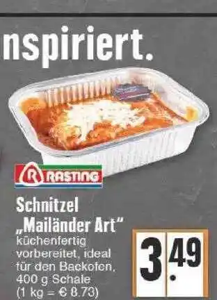 Edeka Rasting Schnitzel „mailänder Art“ Angebot