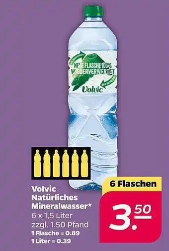 NETTO Volvic Natürliches Mineralwasser Angebot