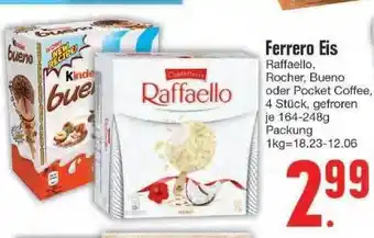 Edeka Ferrero Eis Raffaello, Rocher, Bueno Oder Pocket Coffee Angebot