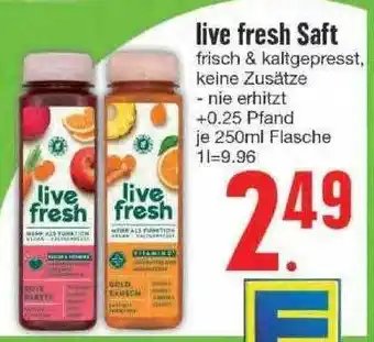 Edeka Live Fresh Saft Angebot